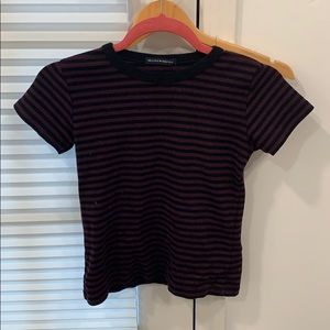 Striped brandy melville tight t-shirt
